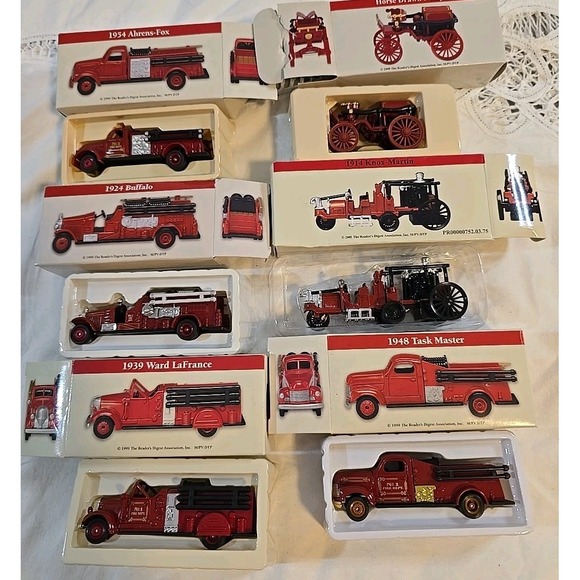 6 Reader's Digest Diecast model VTG Firefighter Fire Trucks 1999 2000 2001 - Picture 2 of 8